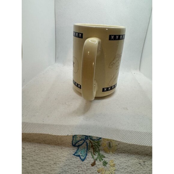 Disney Mickey Mouse Pirate Ceramic Mug Treasure Map Design Beige - Picture 4 of 6